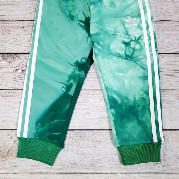 Adidas Pharrell Williams Human Race Tie Dye Green Joggers Kids Unisex Size 18M - Picture 2 of 8
